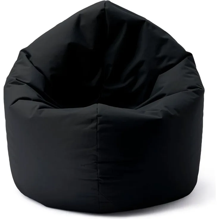 Lumaland 'Drops' Sitzsack, 2 in 1 Funktion, ESP-Füllung, Schwarz, 300 l