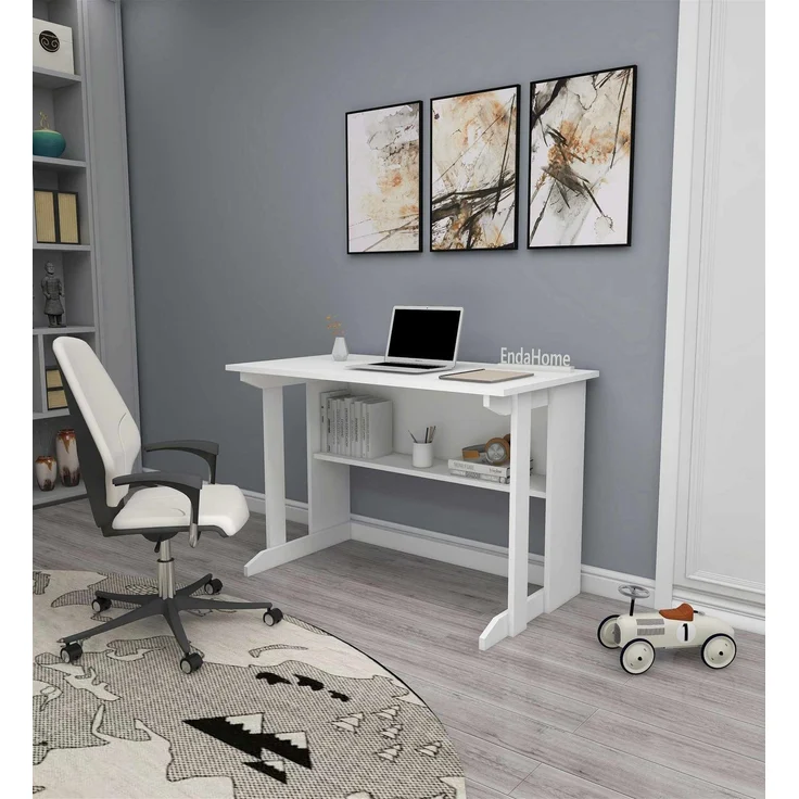 Skye Decor 'Pillar - White' Schreibtisch, Weiß, 100 x 74,3 x 55,5 cm – Bild 4