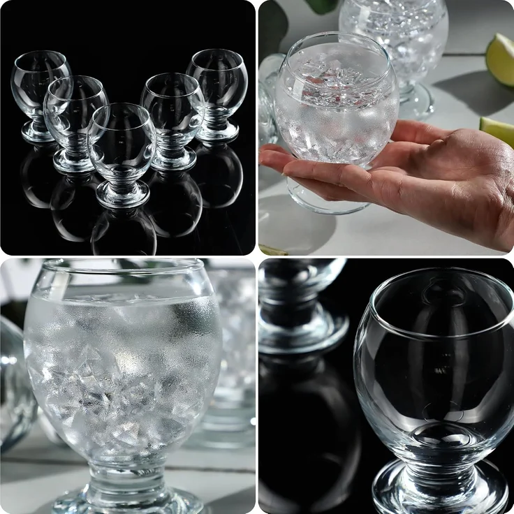KADAX Gläser Getränkegläser Dessertbecher 280 ml Set mit 6 Gläsern – Bild 3