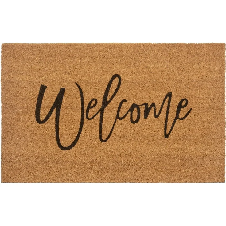 HANSE Home Fußmatte Welcome, Türmatte, rechteckig, Höhe: 15 mm, Kokos, Schmutzfangmatte, Outdoor, Rutschfest, Innen, Kokosmatte, Flur – Bild 5