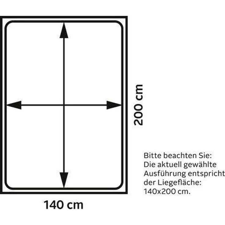 Vipack 'Martin' Etagenbett, weiß, 90x200/140x200 cm, Kiefer massiv, inkl. Lattenroste – Bild 4