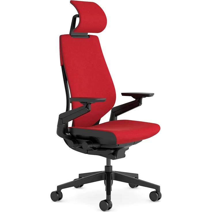 Steelcase Gesture Bürostühle, Stainless Steel, Rot, One Size