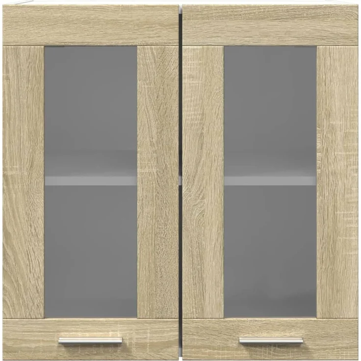 vidaXL Hängeglasschrank Sonoma-Eiche 60x31x60 cm Holzwerkstoff 849632 – Bild 5