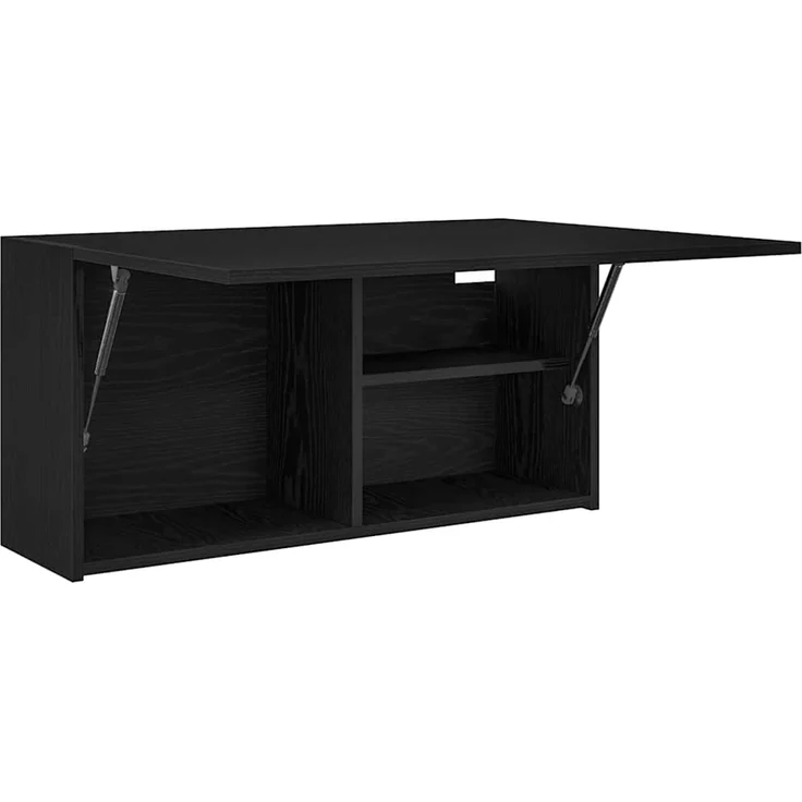 vidaXL Bad-Wandschrank Schwarz 80x25x40 cm Holzwerkstoff 860086 – Bild 5