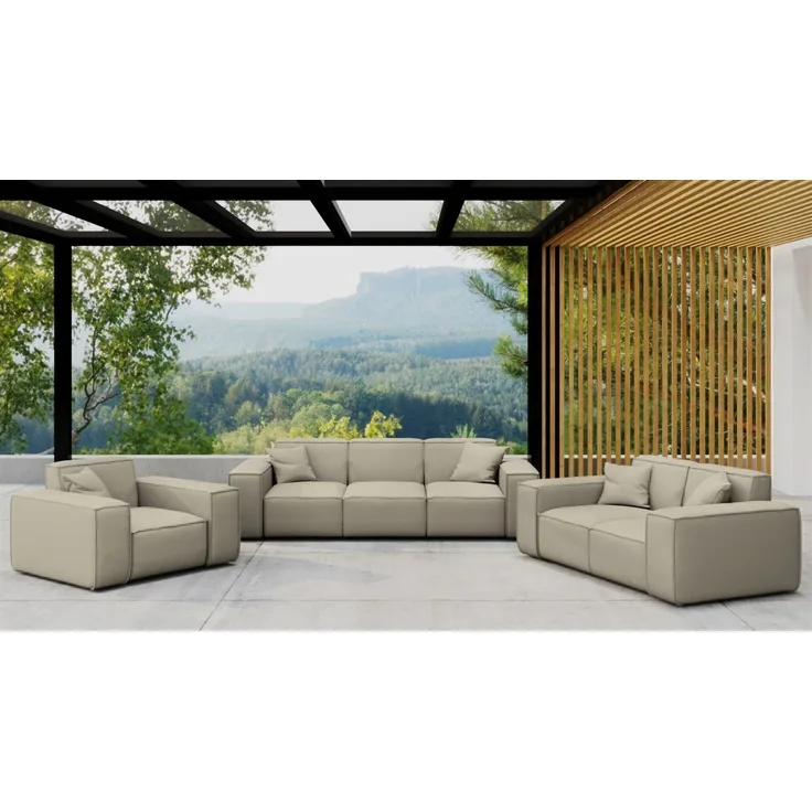 Gartenmöbel-Set SUMMER 3-2-1 wetterfester Stoff NXL Toffee