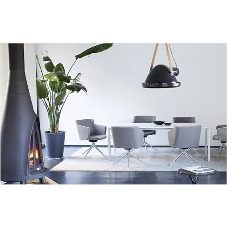 TOPSTAR | Besuchersessel SFH | 3D-Sitzgelenk und Aluminium-Fußkreuz | anthrazit – Bild 3