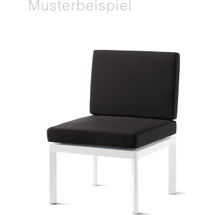 Sieger Lugo Lounge Basis - inkl. 1x Rücken- / Seitenelement + 1x Verbindungselement Einzelteil des Loungesets Lugo, Aluminium Weiß, 60 x 36 x 60 – Bild 6