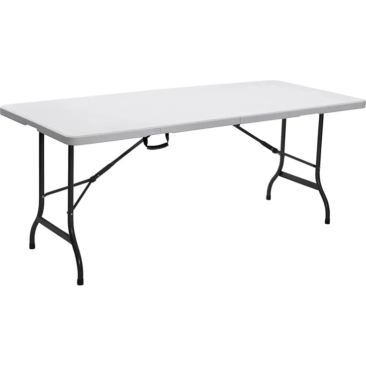 HATTORO Buffettisch Klapptisch Campingtisch Gartentisch Tisch Koffer 180 cm Weiß