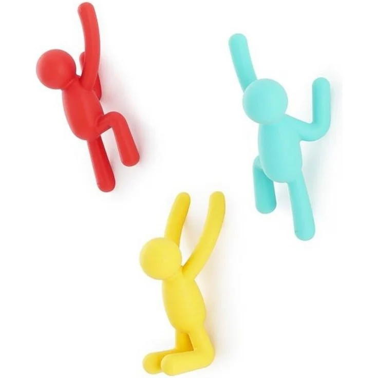 318165-022 - BUDDY Haken (3) Sortiment rot, gelb, blau – Bild 1