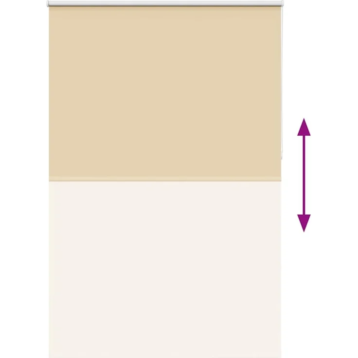 vidaXL Verdunkelungsrollo Beige 160x230 cm Stoffbreite 156,6 cm 4010828 – Bild 4