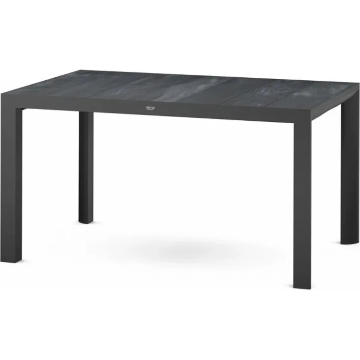 Siena Garden Silva Dining Tisch 140x90 cm ? Aluminium (matt anthrazit) & Keramikplatte (wood grey)