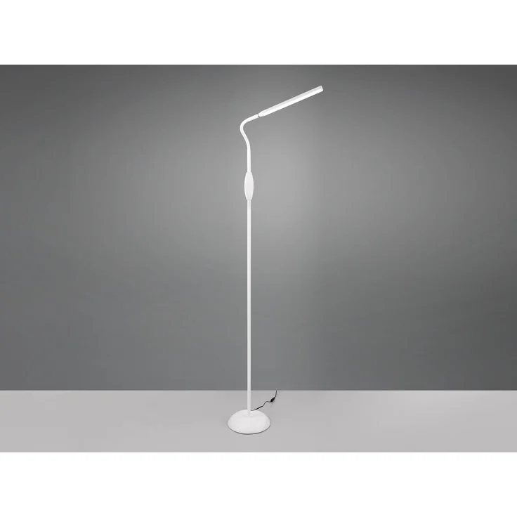 LED Stehleuchte, weiß, Touchschalter, flexibel, H 145 cm – Bild 5