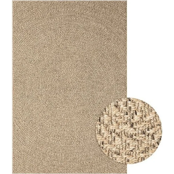 the carpet Teppich Kansas, rechteckig, Höhe: 1 mm, moderner robuster In und Outdoor Teppich Jute Look – Bild 4