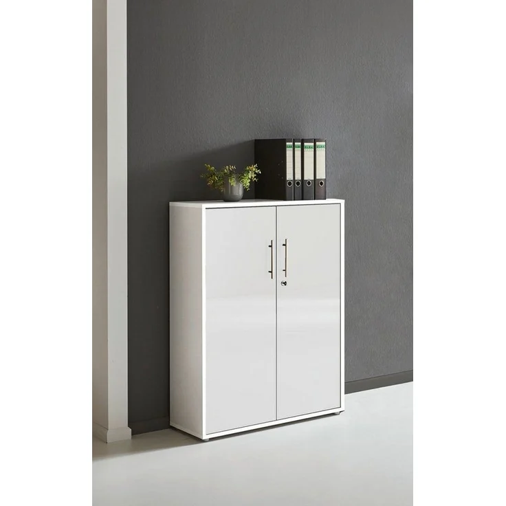 BMG Möbel Aktenschrank Office Edition (ideal für Aktenordner) 3 OH, abschließbar, Hochglanz lackiert oder matt – Bild 1