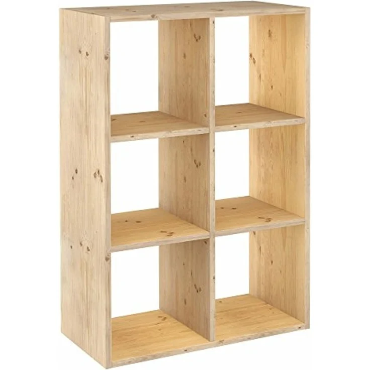 Astigarraga Kit Line Standregal Vollholz-Würfelregal - Dinamic, Bücherregal, Raumteiler, fünf Größen – Bild 1