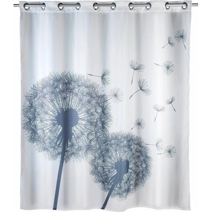WENKO ASTERA FLEX Duschvorhang 180 x 200 cm, Weiß, Polyester, waschbar – Bild 2