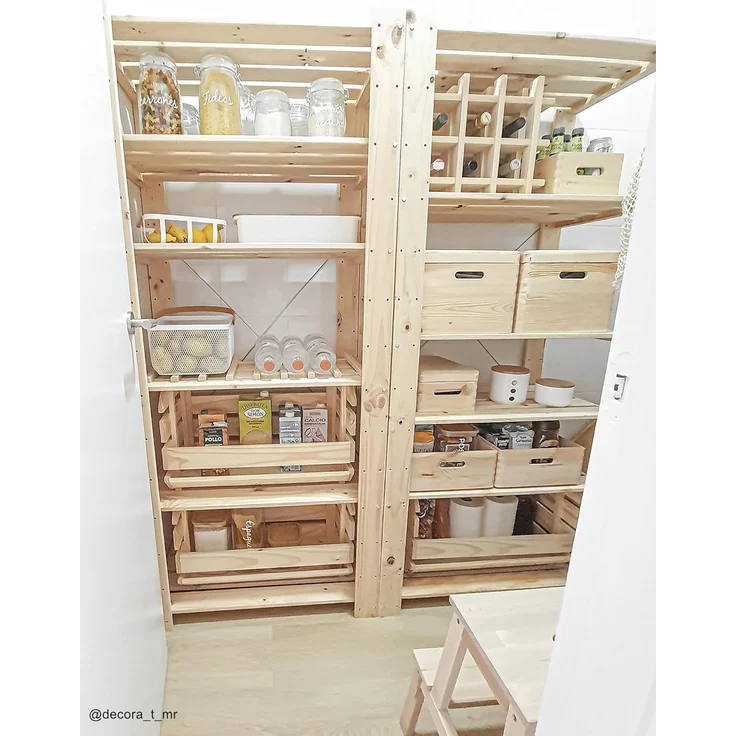 Astigarraga Kit Line Rioja Modulares Weinregal für 9 Flaschen, massives Kiefernholz, 32,5 x 43 x 22 cm – Bild 3