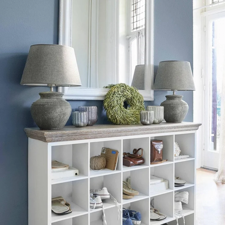 Mirabeau Tischleuchte Tischlampe Cleveland grau – Bild 5