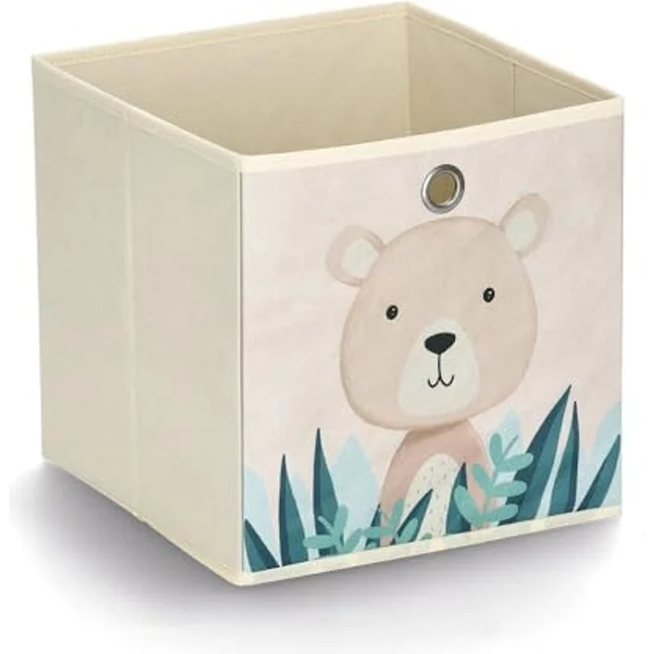 Aufbewahrungsbox Bär, Vlies - Beige – Bild 1