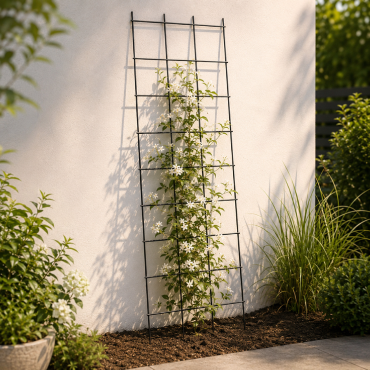 KADAX Gartenpergola, Metallträger für Pflanzen, Rosen, Blumen, Gitter, 45x150 cm – Bild 4