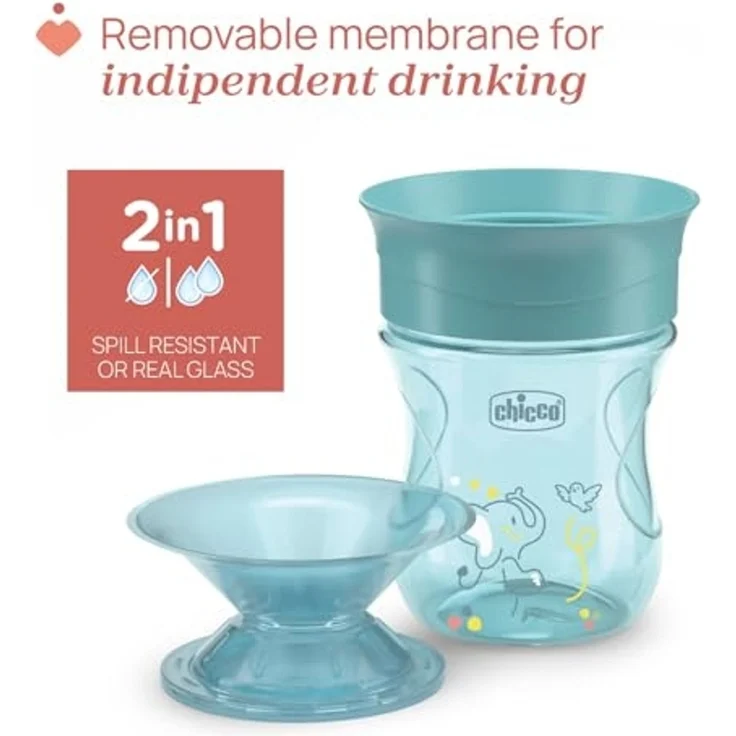 Chicco 00006951250000 Einzelbild 0 2 l Tasse Universal Türkis Kunststoff Silikon – Bild 5
