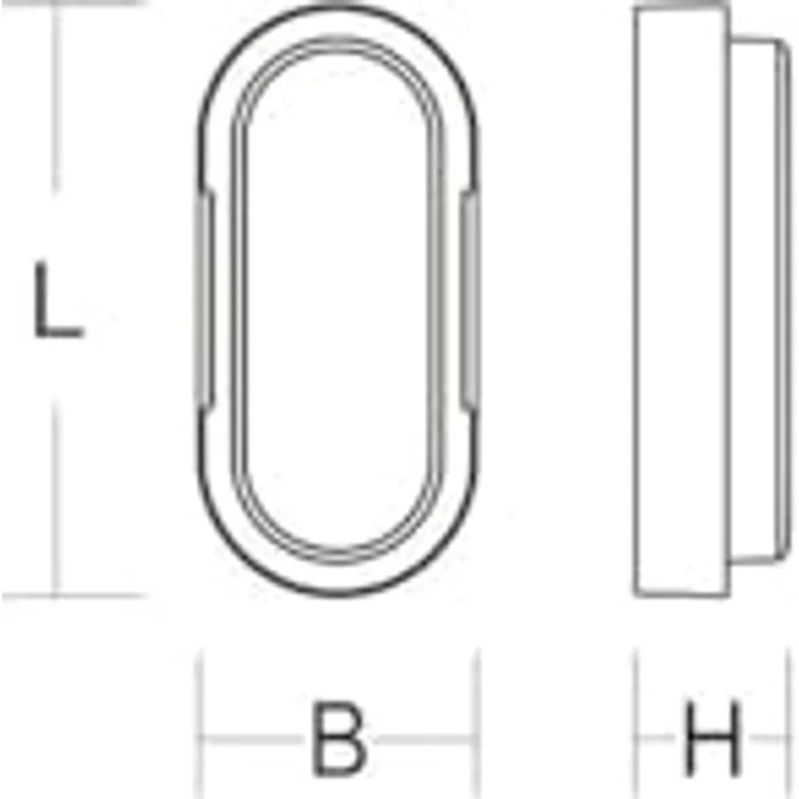 RZB LED-Wand- und Deckenleuchte HB 710, 4000K, 1100 lm, weiß, IP54, schlagzäh – Bild 2