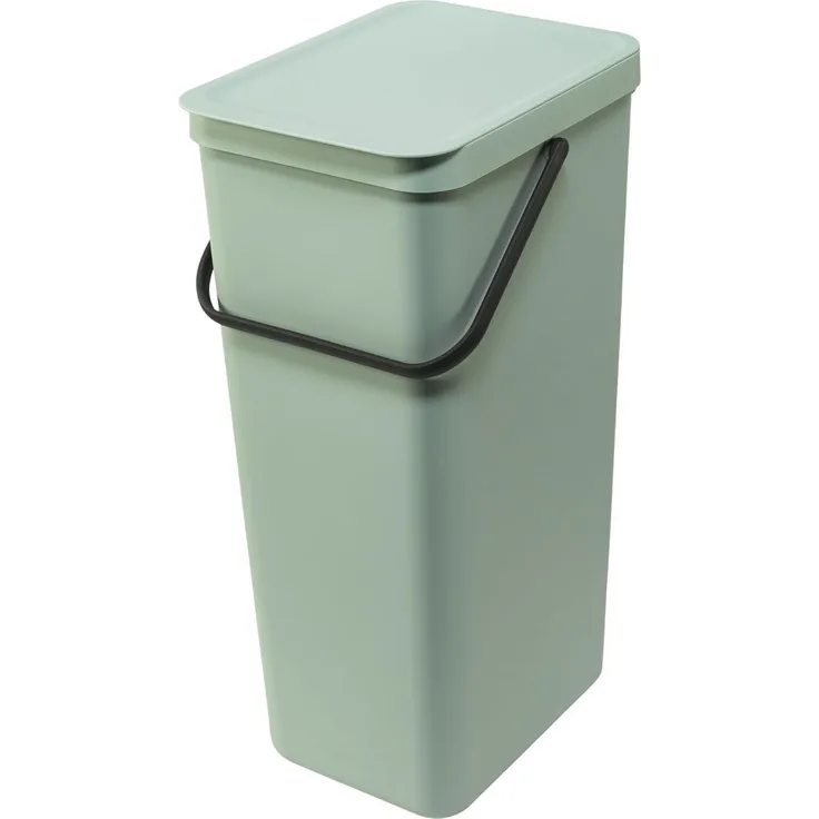 Brabantia 'Sort & Go' Abfallbehälter, Kunststoff, Jade Green, 40 Liter