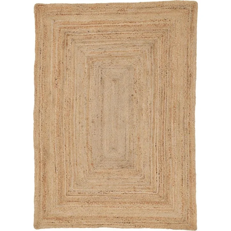 carpetfine Teppich Nele Juteteppich Naturfaser, rechteckig, Höhe: 6 mm, geflochtener Wendeteppich aus 100% Jute, quadratisch und als Läufer – Bild 3