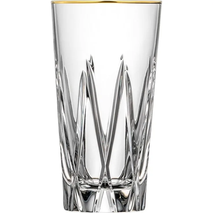 Longdrinkglas Kristall London Gold clear (13,5 cm)