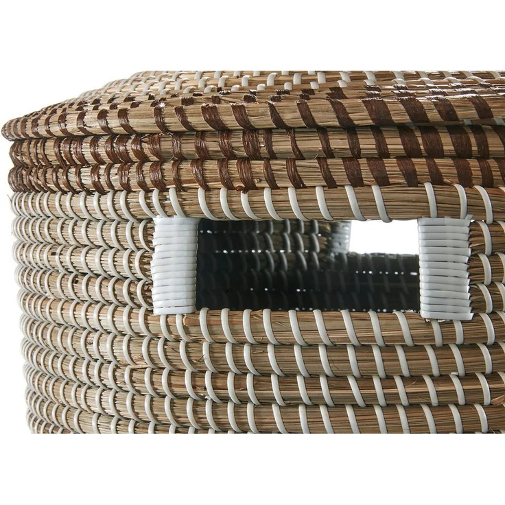 Kobolo Aufbewahrungskorb Schlangenkorb Korb TAIPAN aus Seegras inkl. Deckel (Stück, 1 St, Stück), Korb mit Deckel – Bild 3