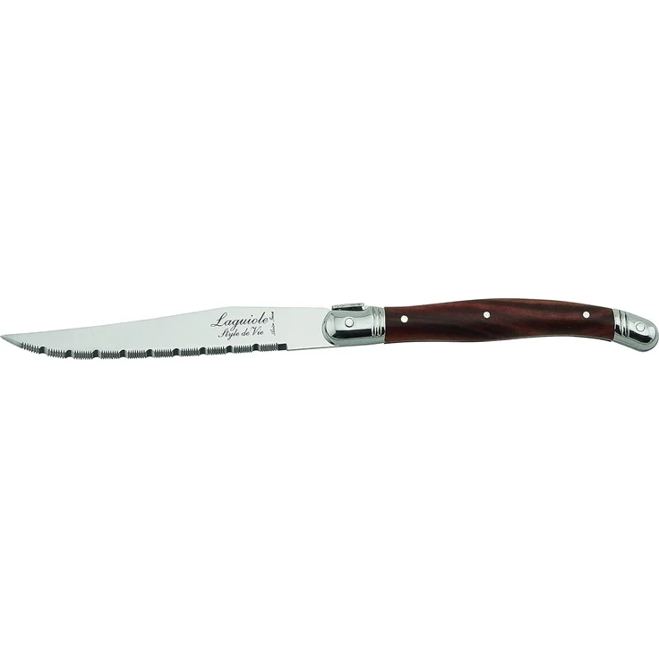 Laguiole Style de Vie Steakmesser LAGUIOLE STEAKMESSER SET "PREMIUM", Edelstahl Klinge, Messerset, Fa – Bild 3