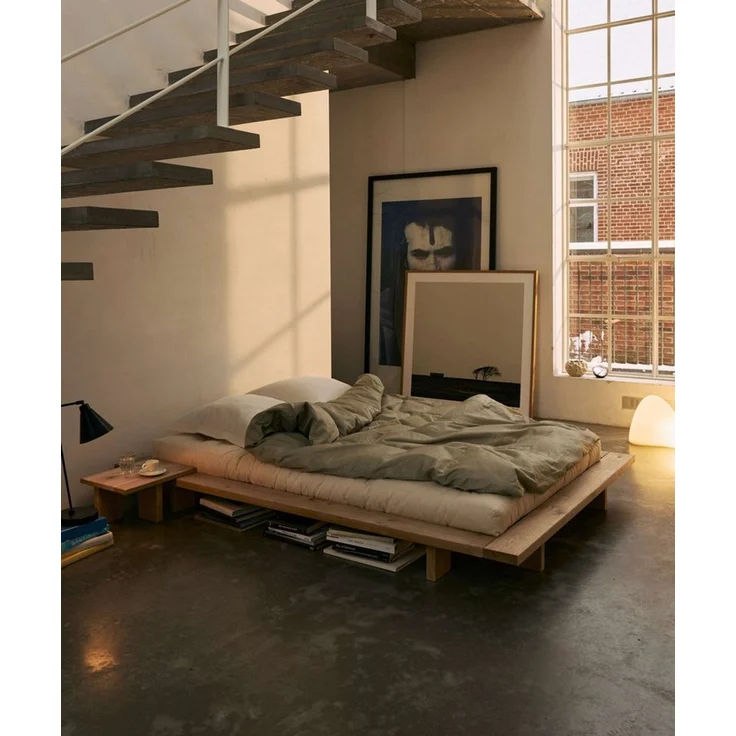 Karup Design Bettgestell JAPAN BED Futonbett aus FSC®zertifiziertem Massivholz, Eiche, bequem (Erhältlich für Matratzen Breite 90, 120, 140, 160 oder 180 cm), zeitlos, inkl. Lattenrost, ohne Matratze, Made in Europa – Bild 3