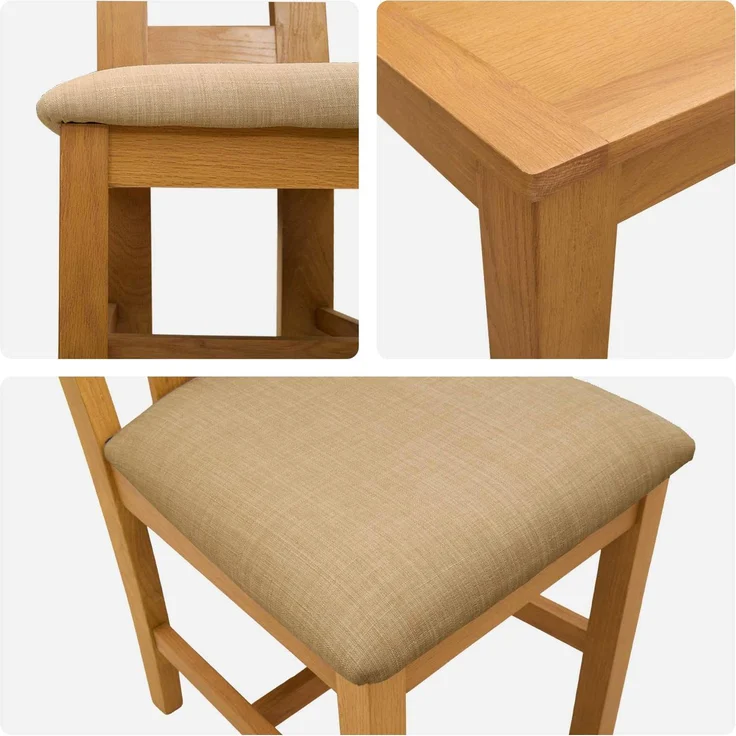 vidaXL Essgruppe LELYSTAD 5 stk. Beige 150 x 85 x 75 cm 3430360 – Bild 6