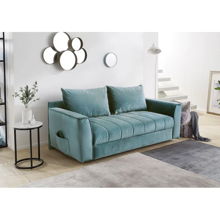 Jockenhöfer Gruppe Schlafsofa Rick, Platzsparendes Sofa mit Gästebettfunktion, Federkernpolsterung