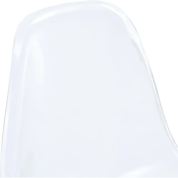 Transparentes Barhocker-Set, 4er-Pack, mit Metallgestell in Silber/Gold/Schwarz, Moderne Design-Stühle für Küche, Bar oder Esszimmer (Nur Stühle, ohne Tisch)--Schwarz--102x45x51cm--CHENHAONING – Bild 4