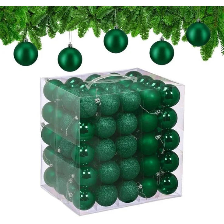 Relaxdays Weihnachtskugeln 100er Set – Bild 1