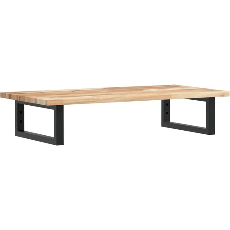 vidaXL Waschbeckenregal Wandmontage Stahl und Akazienholz 3302673 – Bild 2
