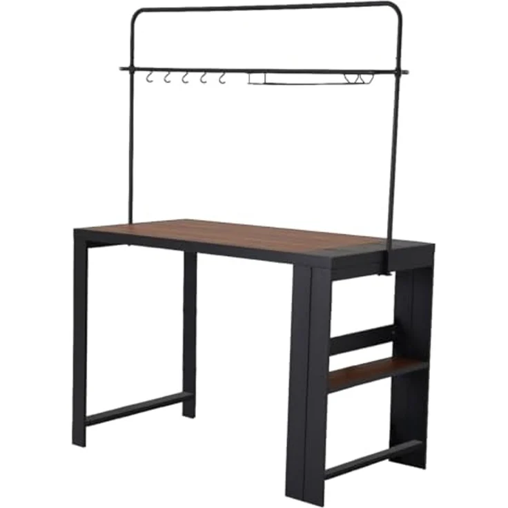 LECO Bar-Sitzgruppe/Gartentheke ELSA, 1 Theke mit 4 Hockern, Aluminiumgestell anthrazit, Silikatplatten in Holzoptik, 1,57x0,80x2,09 m – Bild 4