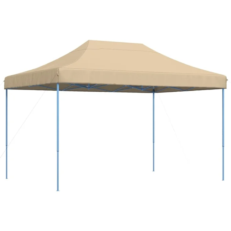 Partyzelt Faltbar, Gartenzelt Pop-Up Beige 410x279x315 cm – Bild 4