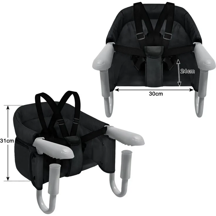 FIVMEN Tischsitz Faltbar Babysitz, Booster Sitz mit Anti-Rutsch-Klemmen