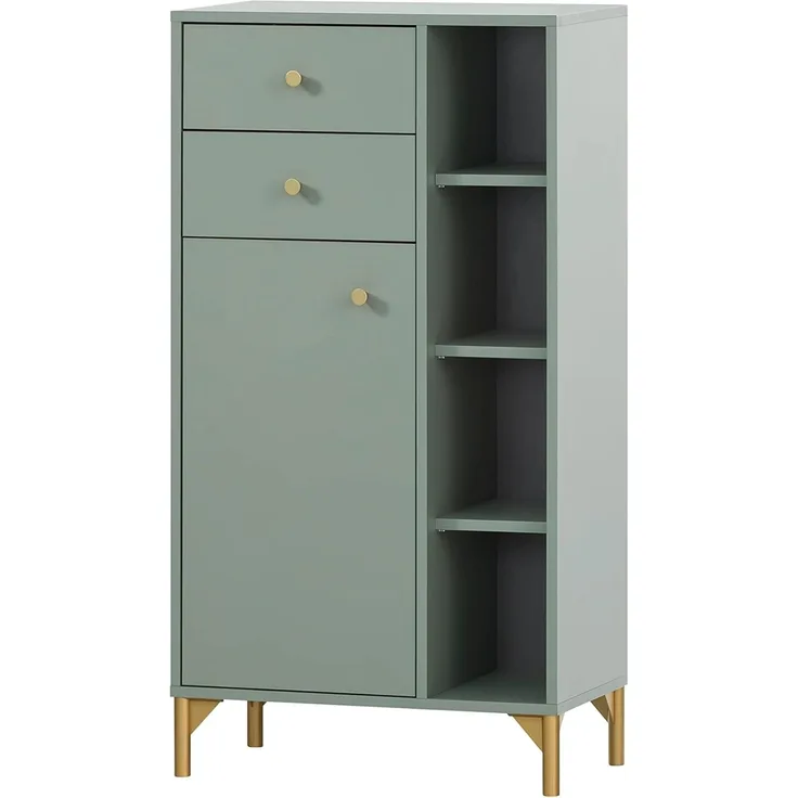 SCHILDMEYER Highboard Badkommode Badschrank Kommode Hochschrank Ando Pistazie