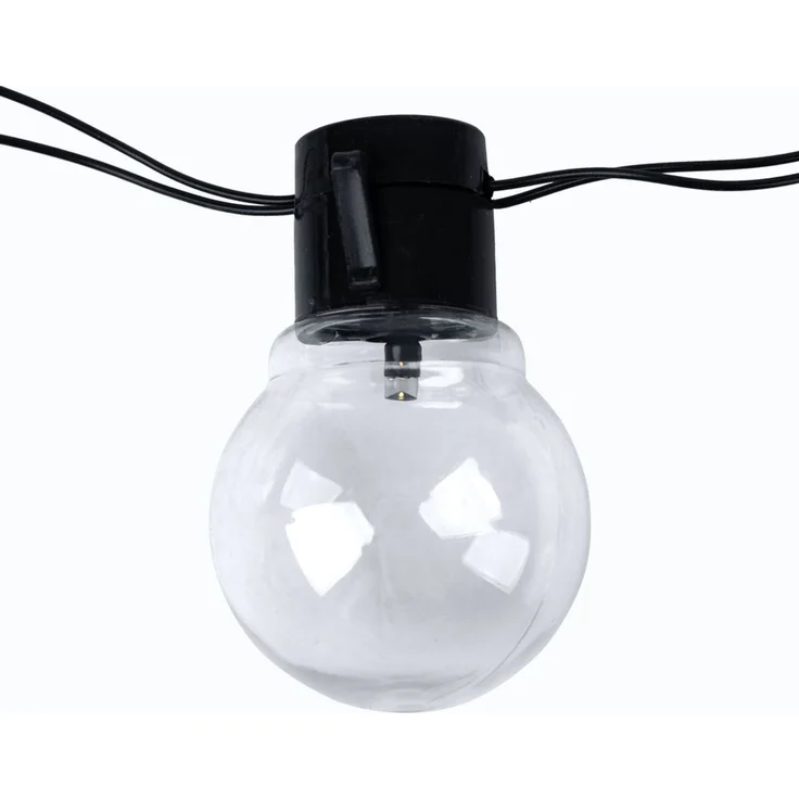 2x LED Lichterkette, Solar, Warmweiß, Schwarz, Hanfseil, L 460 cm – Bild 10