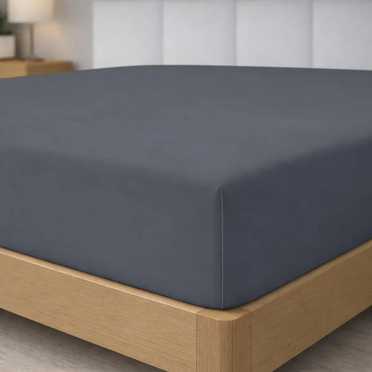 Degrees Home - Collection - Spannbettlaken – 100% Polyester, Hochwertige Mikrofaser, Rundum-Gummizug, Atmungsaktiv & Pflegeleicht, Oeko-Tex Standard -90 x 190 x 33 – Planke