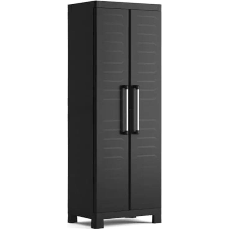 Keter Lagerschrank Detroit Hoch Schwarz 440917 – Bild 2