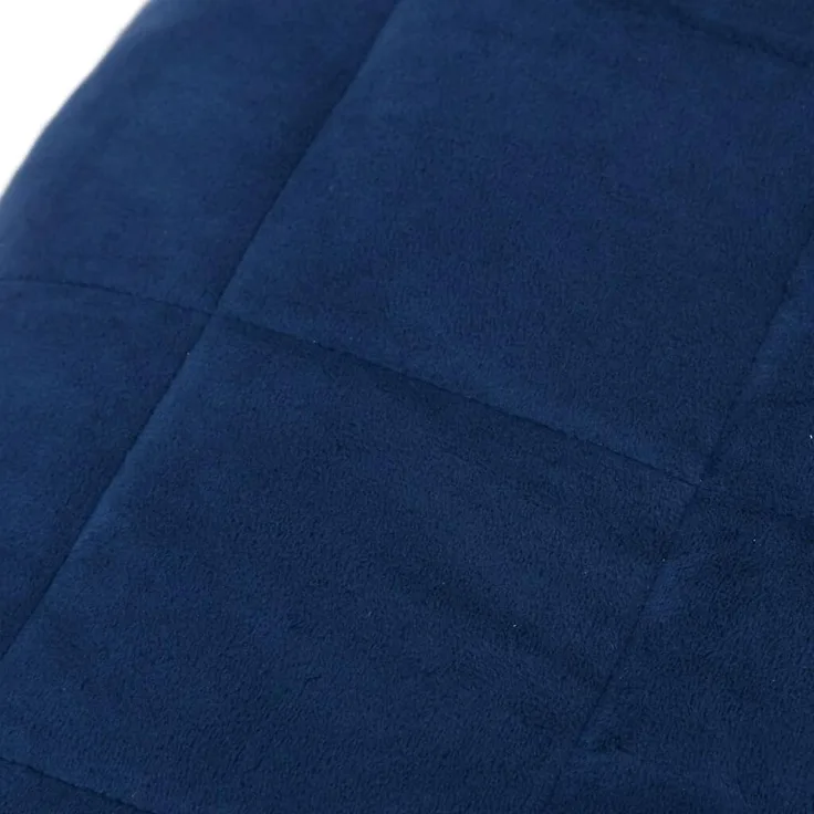 vidaXL Gewichtsdecke Stoff, 1x Gewichtsdecke, Blau, 140x200 cm, Stoff, 6 kg