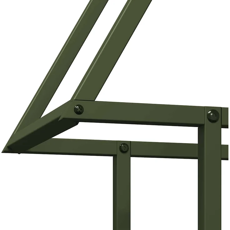 vidaXL Brennholzregal Olivgrün 50x25x60 cm Kaltgewalzter Stahl 864314 – Bild 6