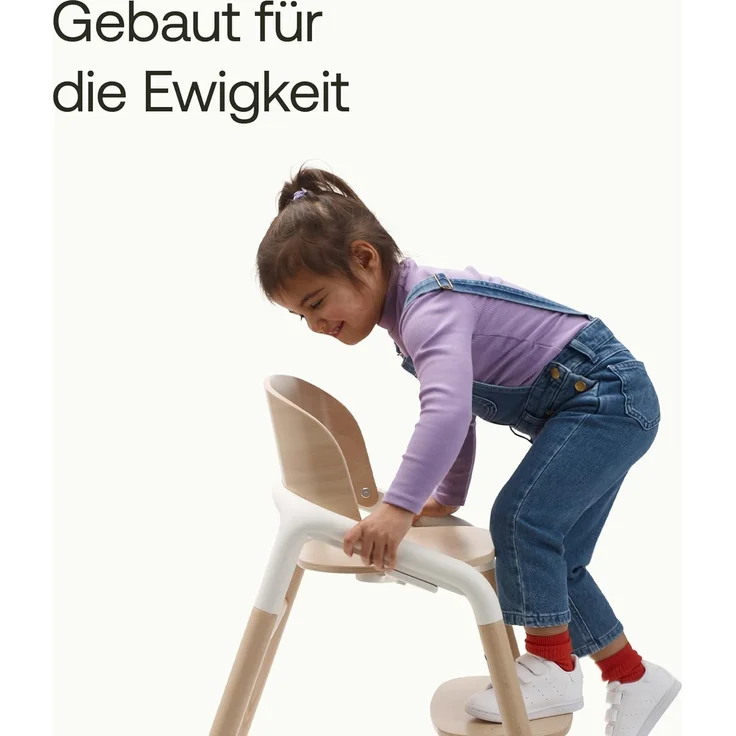 Bugaboo Giraffe Wippstuhl Gestell Neutral Wood Holz natur – Bild 7