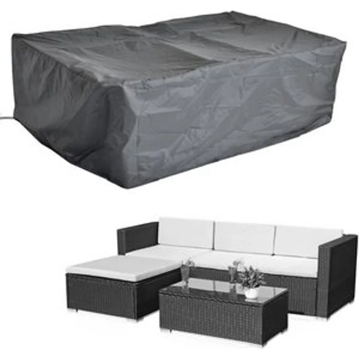 Mucola Gartenmöbel-Schutzhülle Schutzhülle Gartenmöbel Abdeckplane Gewebeplane Plane 227x152 cm (Stück, 1-St, Abdeckplane), Witterungsbeständig – Bild 6