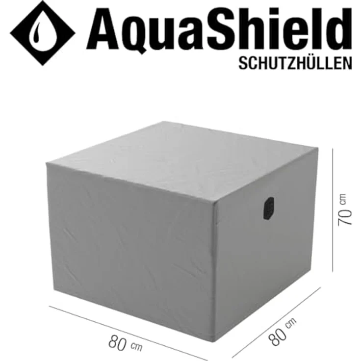 Siena Garden Tisch-Schutzhülle AquaShield, PU-beschichtetes Polyester, 80 x 80 x 70 cm, mit Zugband und Active Air System® – Bild 4