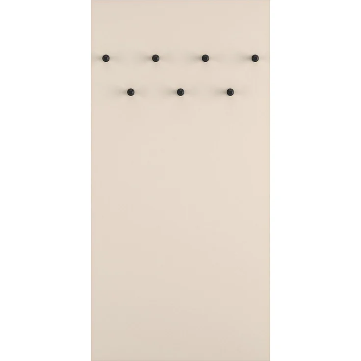 Selsey 'Caletto' Wandgarderobe mit 6 Haken, beige, ca. 137 x 68 x 2 cm – Bild 1